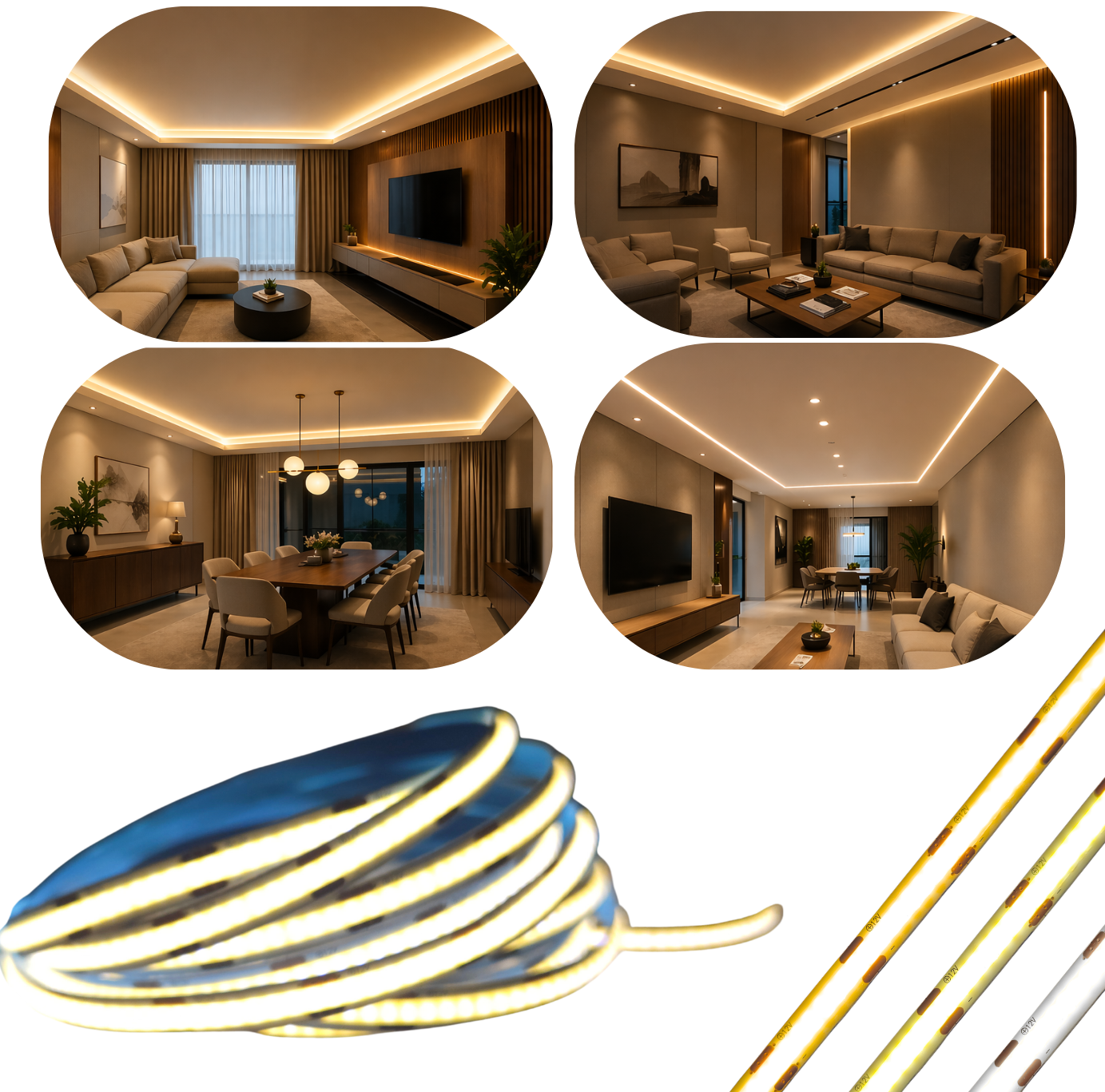 Fita COB 360 Leds LEDS ONE Fita COB 360 Leds LEDS ONE